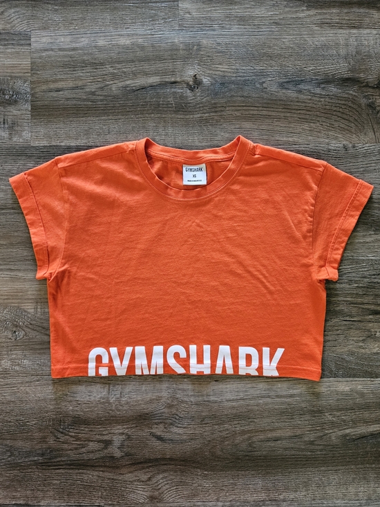 Gymshark Tops - Gymshark Fraction Pepper Red / Orange Crop Top